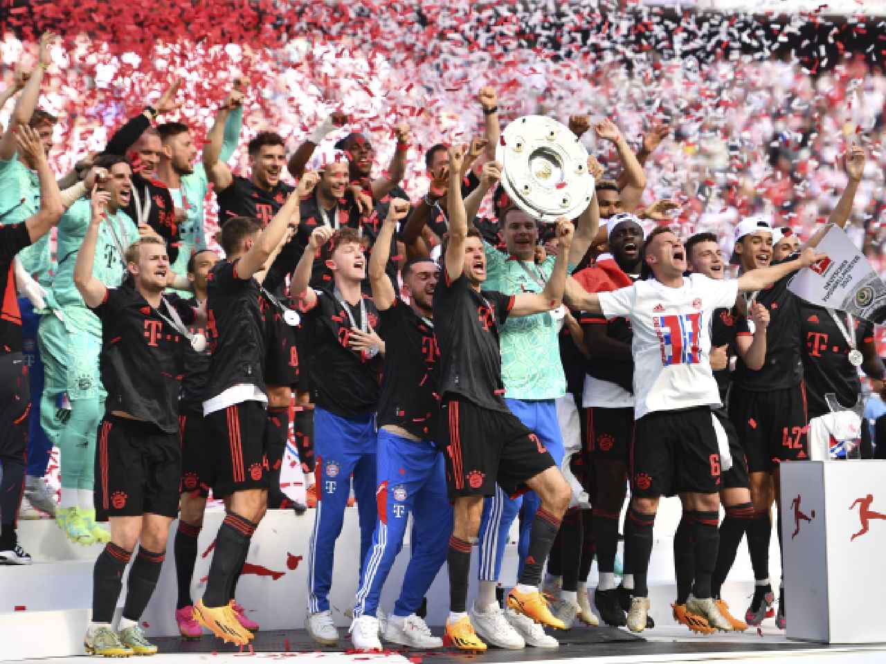 Bundesliga: Jamal Musiala takes Bayern Munich to 11th straight title after Borussia Dortmund held