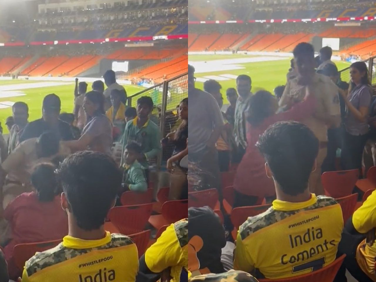 Watch video: Female spectator slaps, pushes police officer at Narendra Modi Stadium during IPL 2023 final