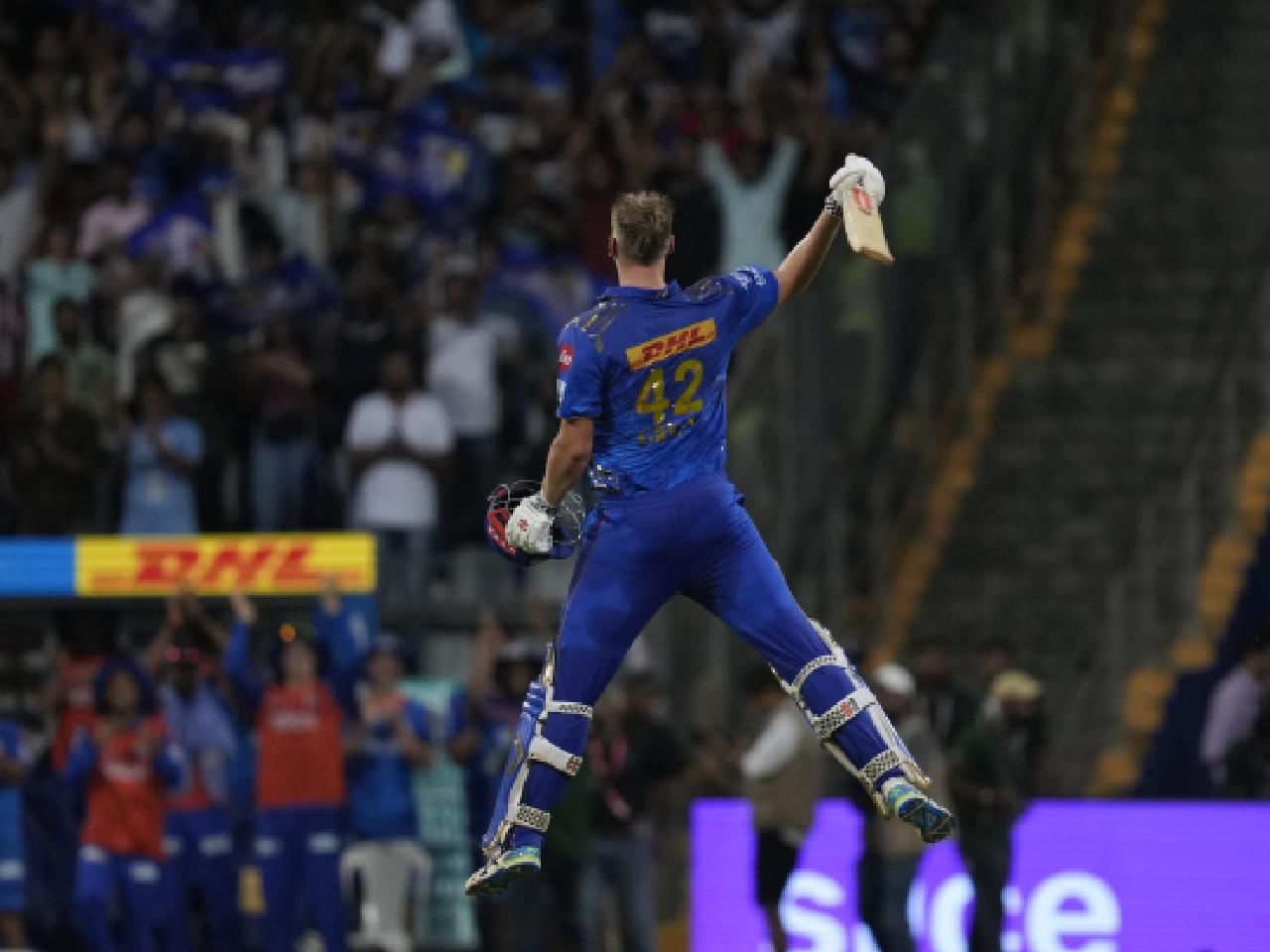 IPL 2023: Cameron Green hits maiden T20 ton as Mumbai Indians win to knock out Rajasthan Royals
