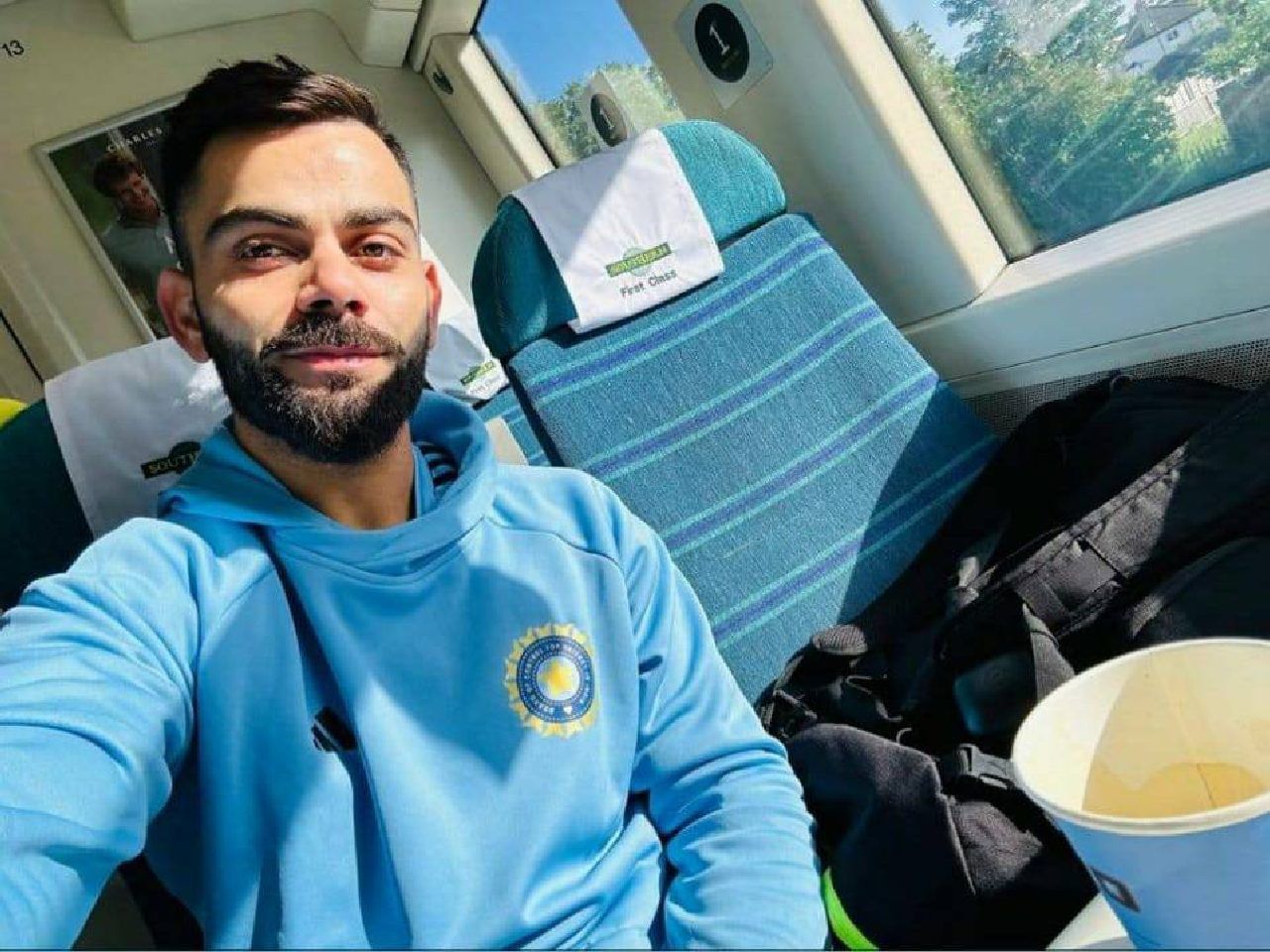 Virat Kohli posts selfie wearing new Team India training kit
